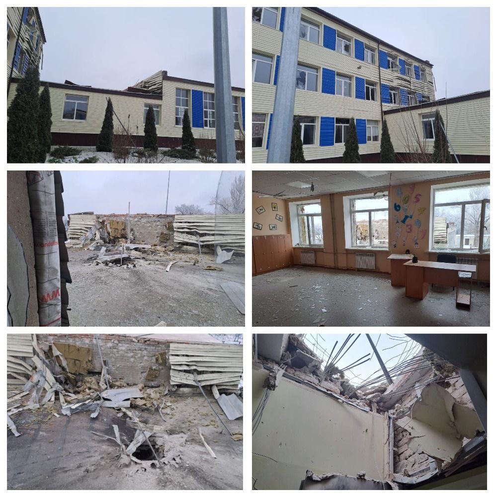 O exército russo bombardeou a escola em Chasiv Yar, na região de Donetsk, – o chefe da Administração Militar Regional de Donetsk, relata Pavlo Kyrylenko