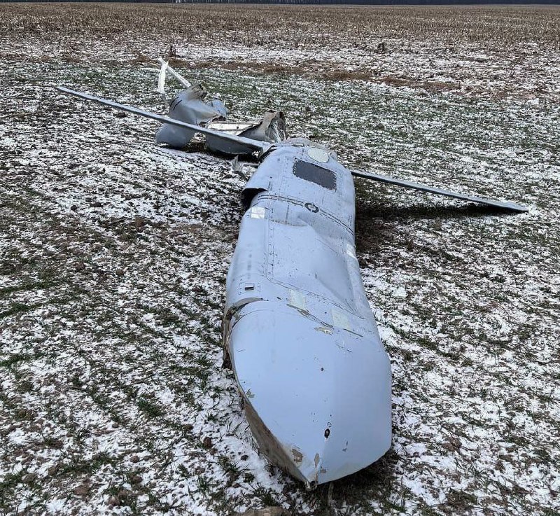 Изображения на крилата ракета Х-101, свалена на 26 януари във Виницка област