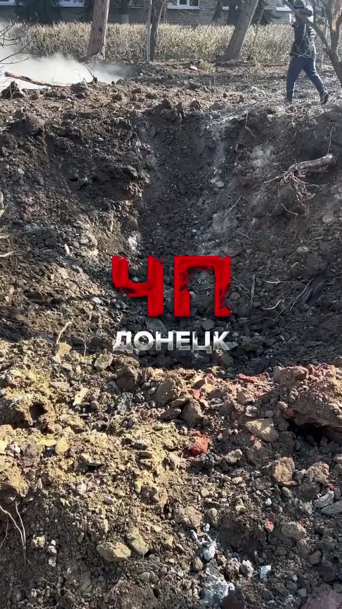 Beskjutning i Donetsk i morse