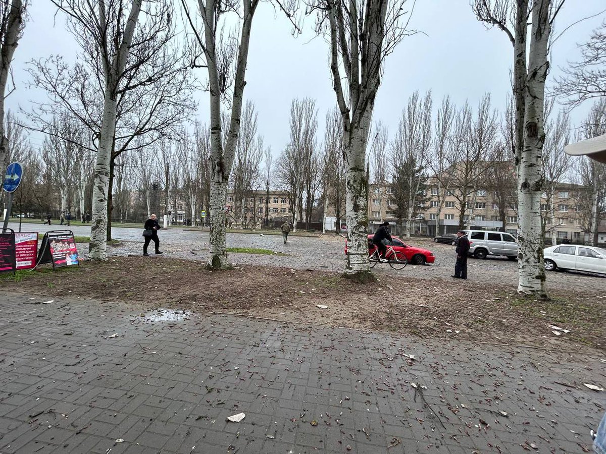 Explosioner rapporterades i Melitopol i morse