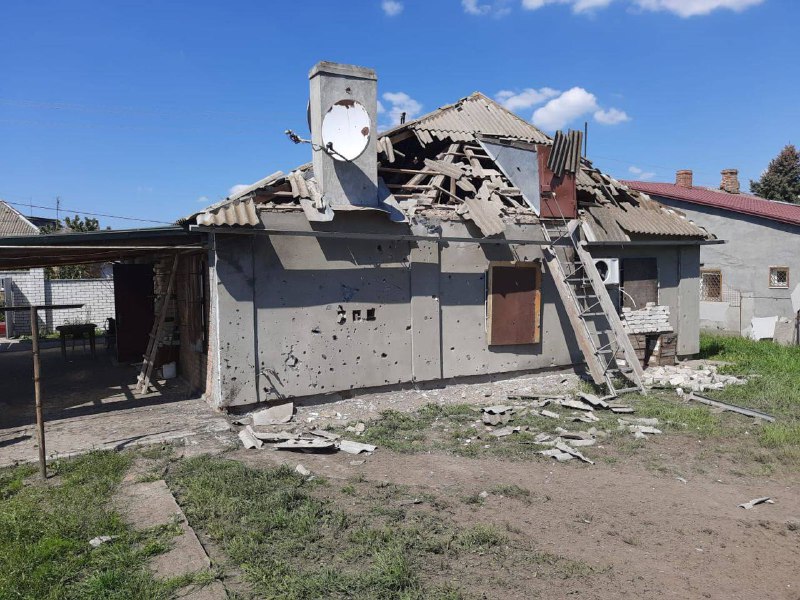Pessoa ferida como resultado de bombardeio em Nikopol da região de Dnipropetrovsk