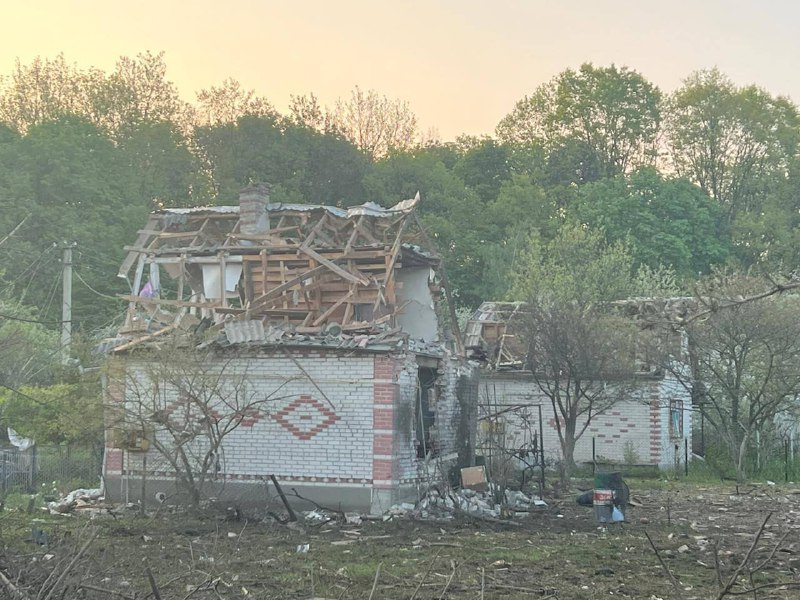 Danys a residències privades com a conseqüència de l'atac de míssils a Ternopil aquest matí