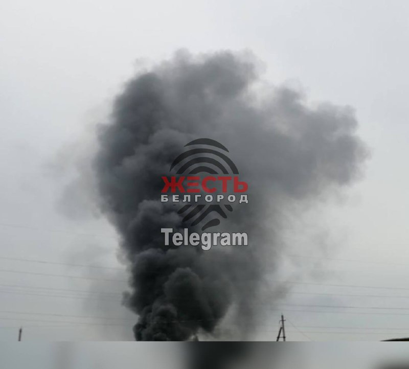 Мощные взрывы и пожар в Щебекино