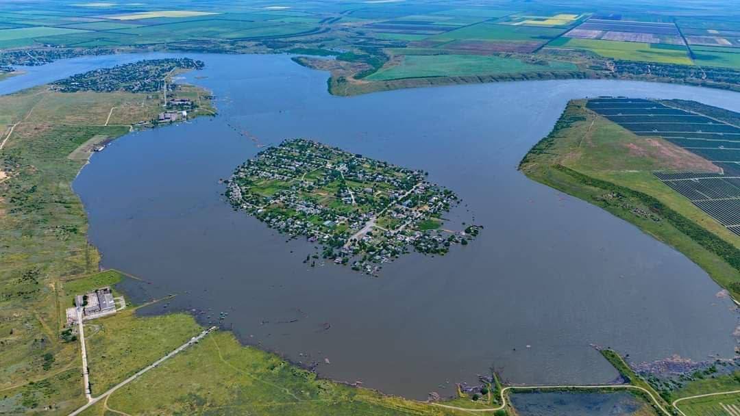 El pueblo de Afanasiivka en la región de Mykolaiv se ha convertido en una isla
