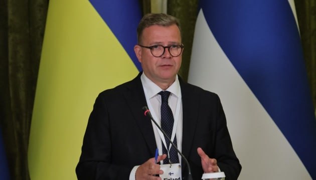 Finlands premiärminister Petteri Orpo är på besök i Kyiv