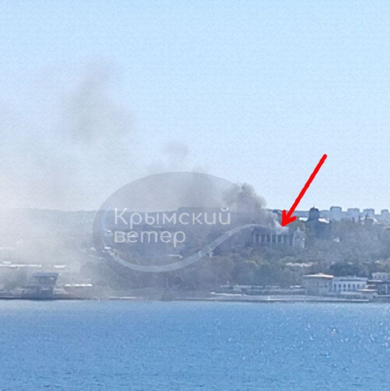 Raketaanval gemeld op het hoofdkwartier van de Zwarte Zeevloot in Sebastopol