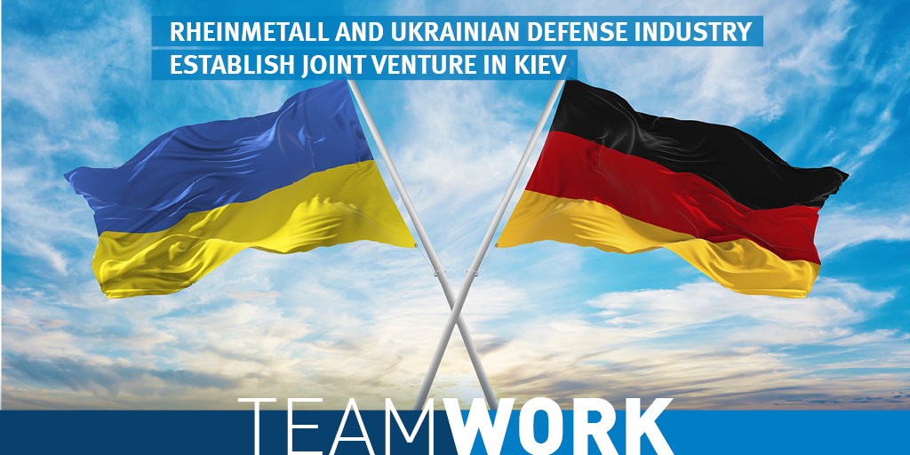 Rheinmetall: Rheinmetall और यूक्रेन की सरकारी स्वामित्व वाली यूक्रेनी रक्षा उद्योग JSC (@ukroboronprom) ने कीव में एक संयुक्त उद्यम कंपनी स्थापित की है, जिसमें Rheinmetall की हिस्सेदारी 51% और UDI की 49% है।