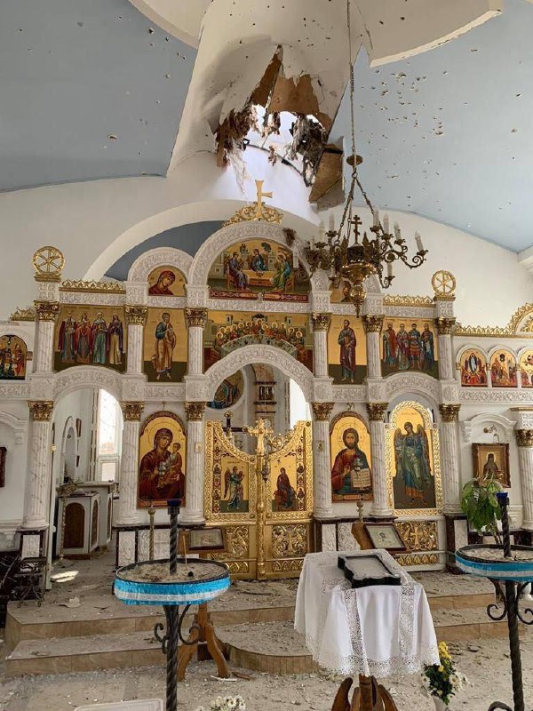 Ruské delostrelectvo ostreľovalo kostol v Chersone