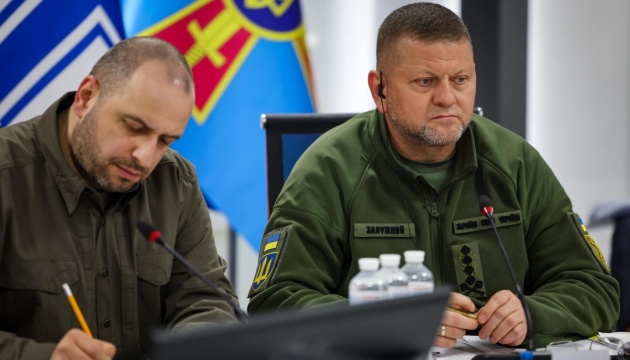 Главнокомандващият Въоръжените сили на Украйна Залужни разказа за операциите на Силите за отбрана и ситуацията на бойното поле във „формата Рамщайн