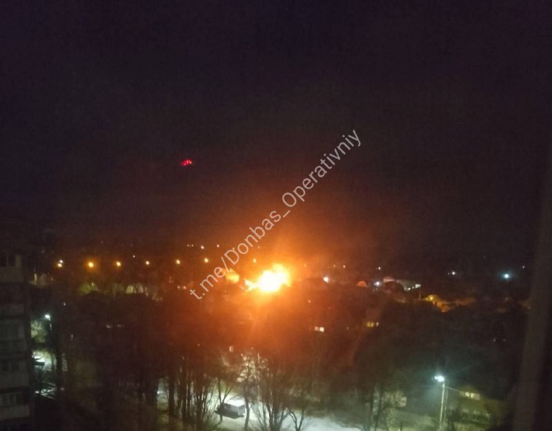 Explosioner rapporterades i Horlivka