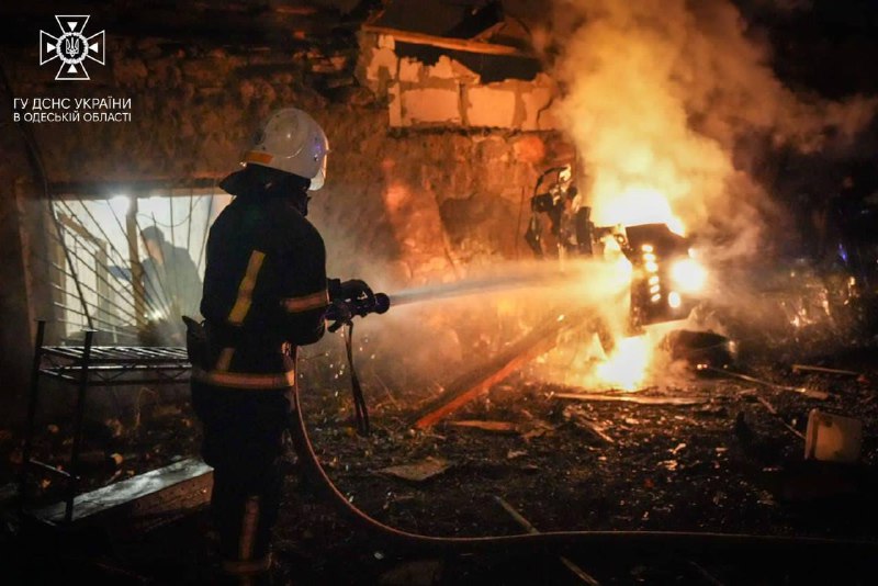 11 personer skadades till följd av en rysk drönareattack i Odesa-regionen under natten