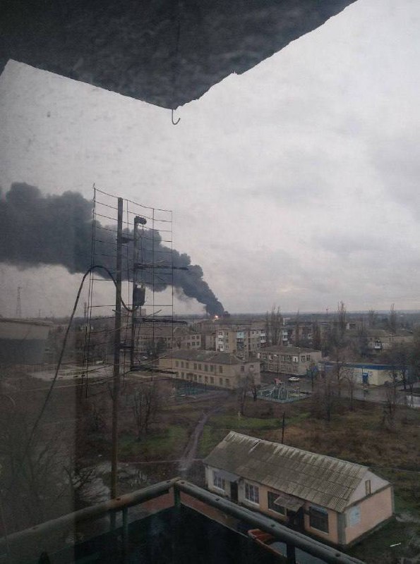 Požar u skladištu nafte u Illovaysku