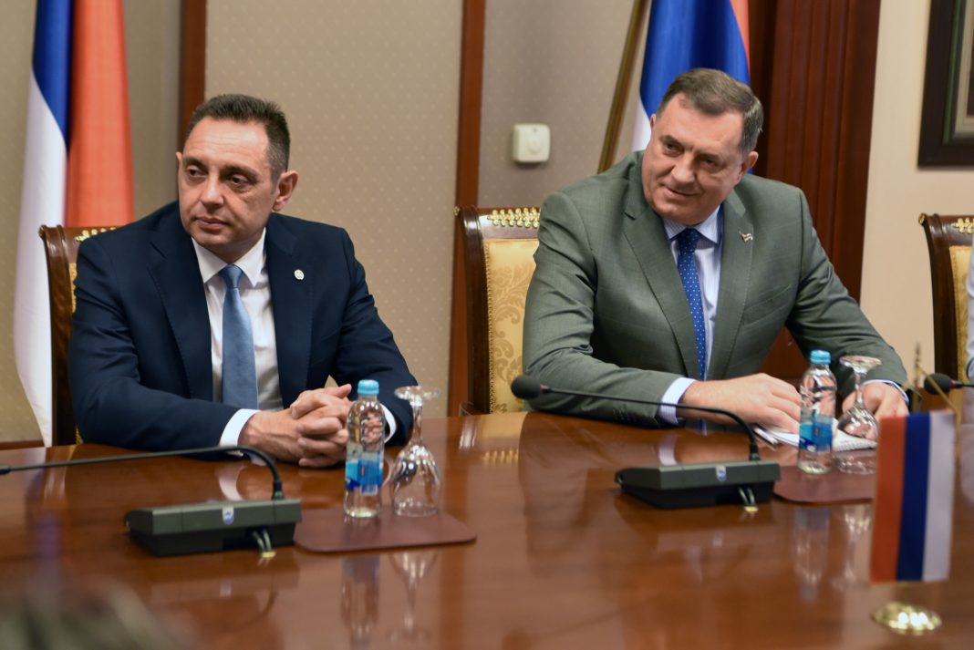 Vucic ally Dodik appoints Vulin, the US-sanctioned former Serbian spy chief, as a Senator in the BiH entity of Republika Srpska. Dodik and Vulin attended Vucic's victory party, which followed an election marred by widespread fraud and irregularities