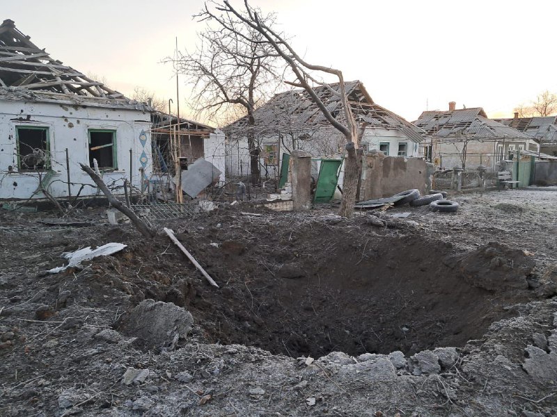 Штета у Бериславу као последица руских напада