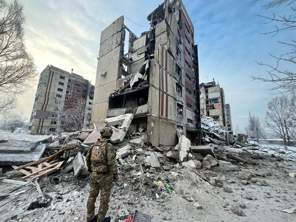 تخریب در Avdiyivka در نتیجه حملات روسیه