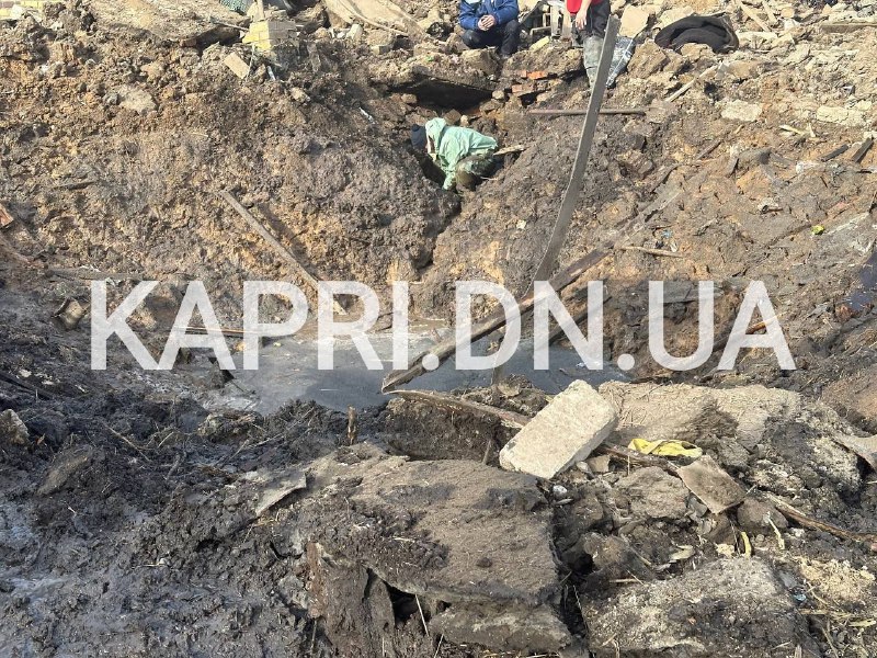 Zničenie v meste Udachne v okrese Pokrovsk v dôsledku ruských raketových útokov