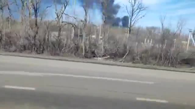 Incendio allo Shakhtarsk