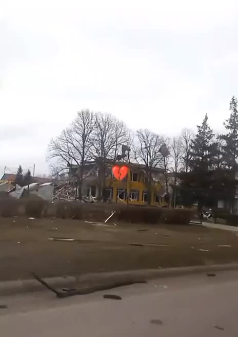 Καταστροφή στο Shakhove της περιοχής Donetsk ως αποτέλεσμα ρωσικού βομβαρδισμού χθες