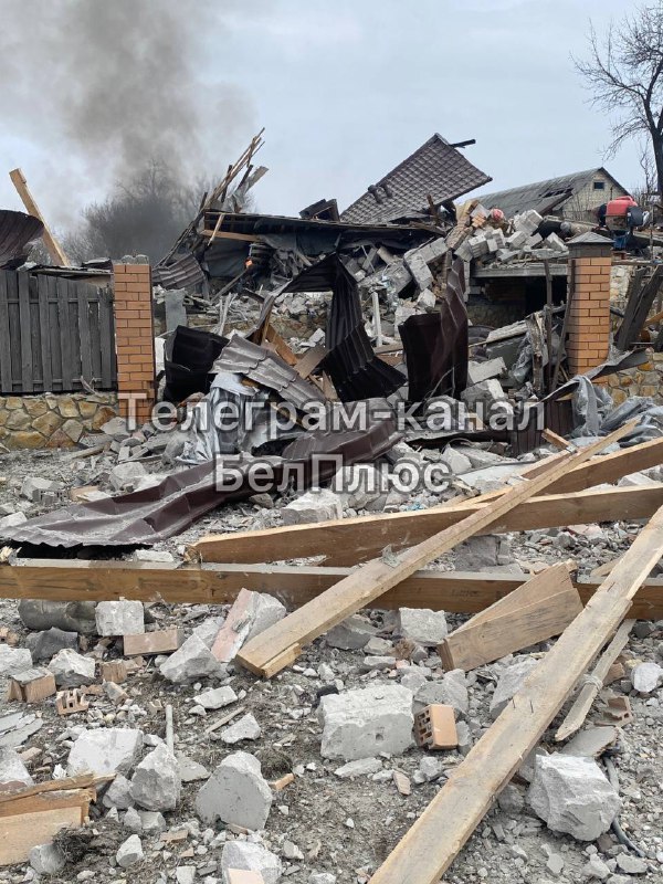 Förstörelse i Belgorod-regionen till följd av beskjutning