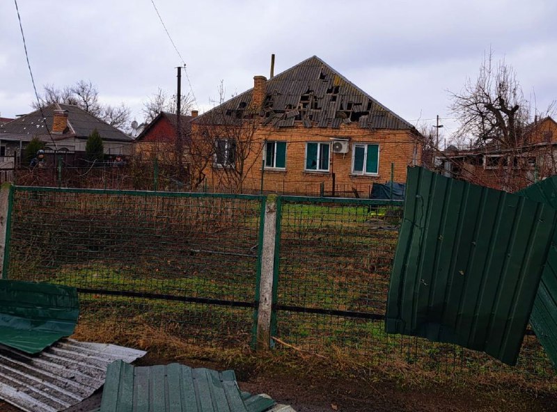 Het Russische leger heeft vandaag het district Nikopol aangevallen met artillerie en UAV's