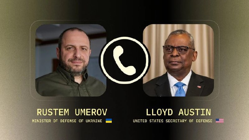 وزیر دفاع اوکریانا عمروف تلفنی با لوید آستین وزیر دفاع آمریکا گفتگو کرد