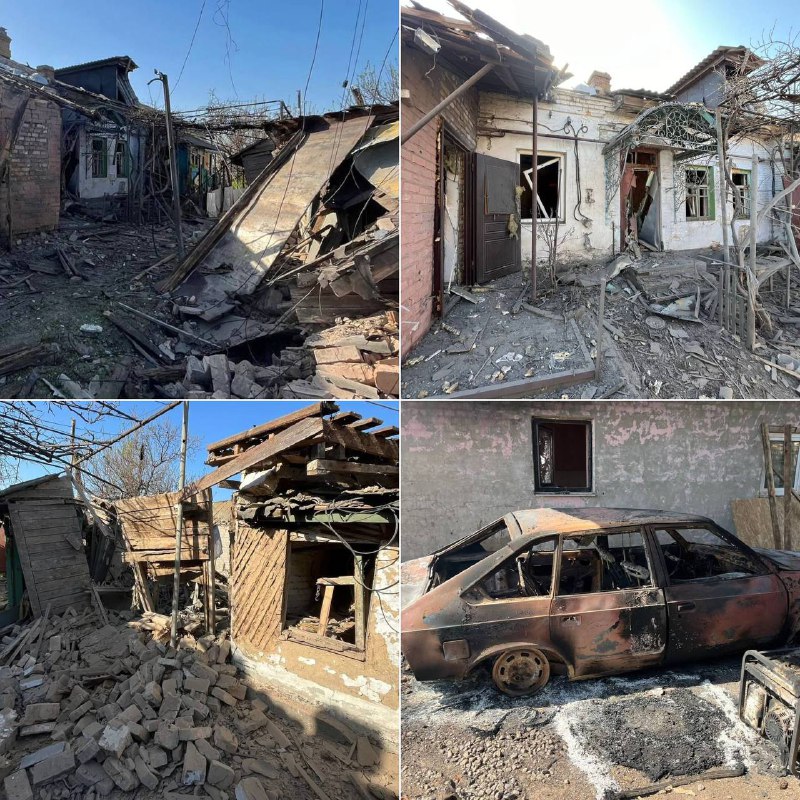 Armata rusă a bombardat districtul Nikopol cu artilerie, a folosit mai multe drone