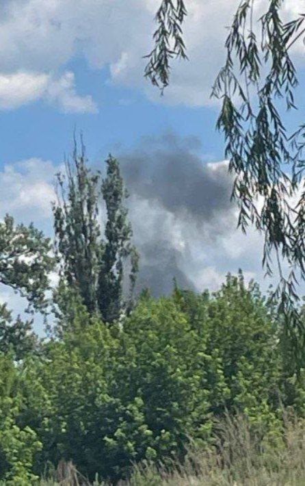Pranešta apie sprogimus ir gaisrą Kostiantynivkoje