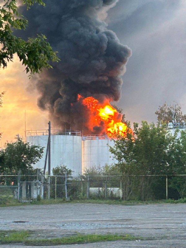 Безпилотни самолети атакуваха нефтеното депо Платоновская в Тамбовска област