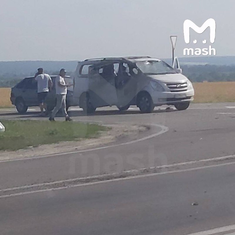 Drone has targeted a vehicle in Borisovka village of Belgorod region, 2 person wounded
