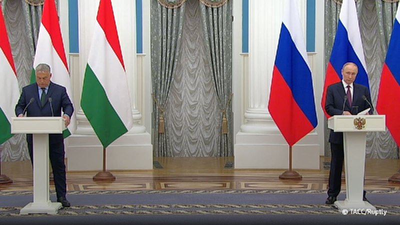 Putin dopo l'incontro con il primo ministro ungherese Orban chiama il ritiro delle truppe ucraine dal Donbass, anche da Zaporizhzhia e Kherson come una delle condizioni per porre fine al conflitto