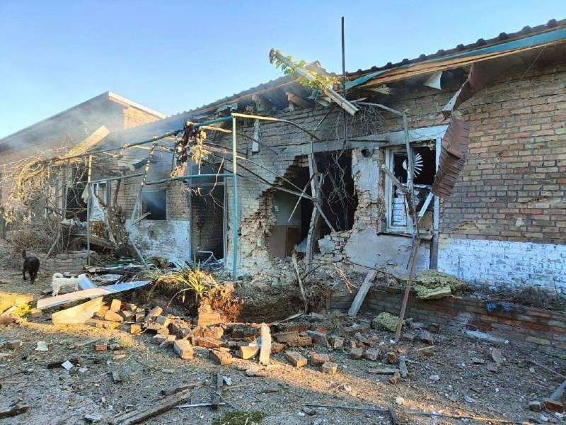 Damage in Pavlohrad of Dnipropetrovsk region as result of Russian attack