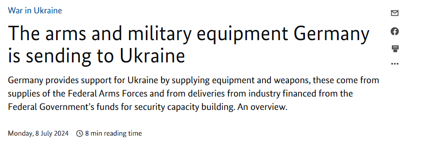 Nemecko aktualizovalo svoj zoznam o pomoc poskytnutú Ukrajine tak, aby zahŕňala viac munície pre hlavný bojový tank LEOPARD a batériové rakety protivzdušnej obrany Patriot, 2 letecké radary TRML-4D