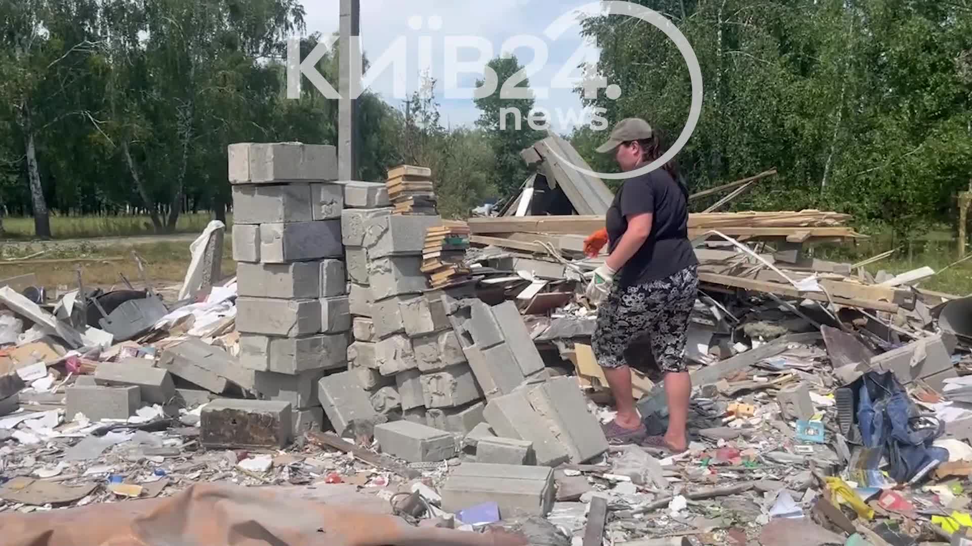 Škody v okrese Vyšhorod v Kyjevské oblasti v důsledku nočních útoků dronů