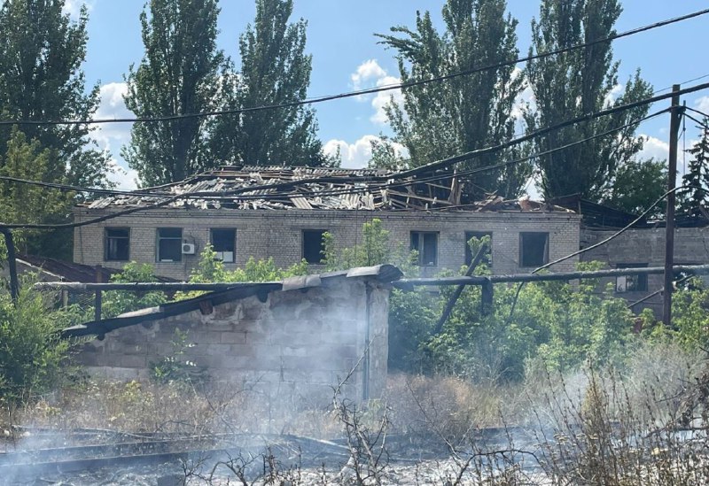 Frappe de drone signalée ce matin à Ukrainsk, région de Donetsk