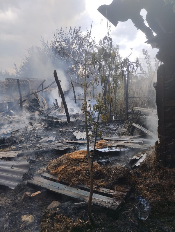 Ruská armáda ostreľovala dedinu Odnorobivka pomocou MLRS GRAD