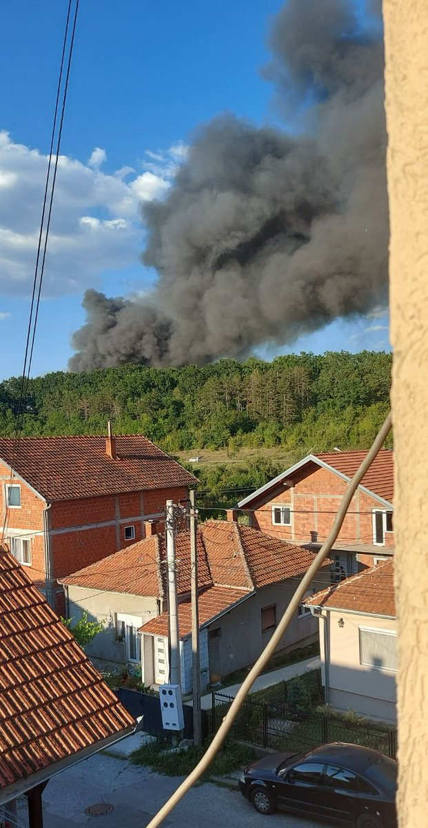 Big fire at pellet factory in Potez Košutnjak - Ilina voda