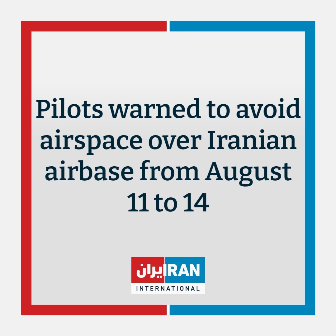 Yeni NOTAM pilotları 2024-cü il avqustun 11-dən avqustun 14-dək hər gün saat 04:30-dan 14:30-a kimi İranın Həmədandakı Nojeh aviabazasına yaxın ərazi üzərində planlaşdırılmış atışmalara görə uçmaqdan çəkinməyə çağırır. Təsirə məruz qalan ərazi yerdən orta dəniz səviyyəsindən 10.000 fut yüksəkliyə qədər uzanır. İran bölgədə hansı hərbi təlimlərin keçirilməsinin planlaşdırıldığını açıqlamayıb, lakin Reuters cümə günü bildirib ki, onlarla rusiyalı hərbçi İranda Fath-360 yaxın mənzilli ballistik raket sistemindən istifadə etmək üçün təlim keçib. 2016-cı ildə İran Rusiyaya Həmədandakı eyni aviabazadan Suriyada hava əməliyyatları keçirməyə icazə verib və belə görünür ki, rus personalı Nojeh aviabazasından yenidən bu dəfə təlim məqsədilə istifadə edir.