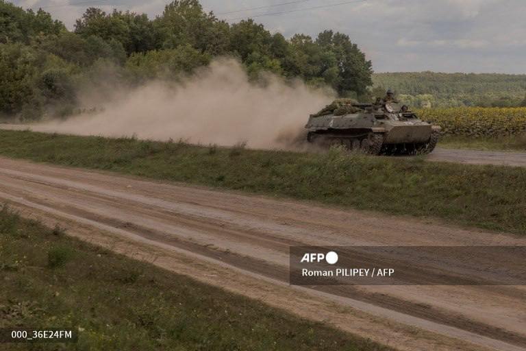 AFP publikuje zdjęcia ukraińskiego wojska przekraczającego granicę obwodu sumskiego