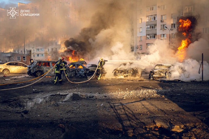 Di encama bomberdûmana Rûsyayê de li Sumy 2 kes birîndar bûn