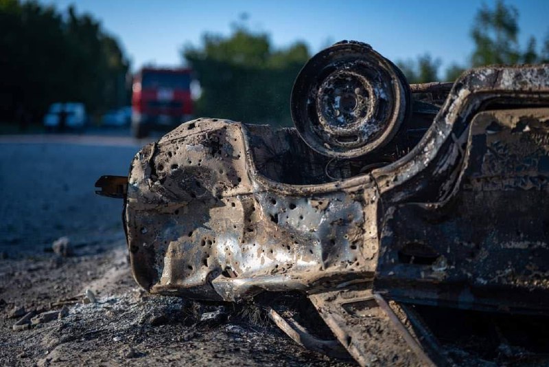 Consequências do bombardeio de ontem em Mirnograd na região de Donetsk