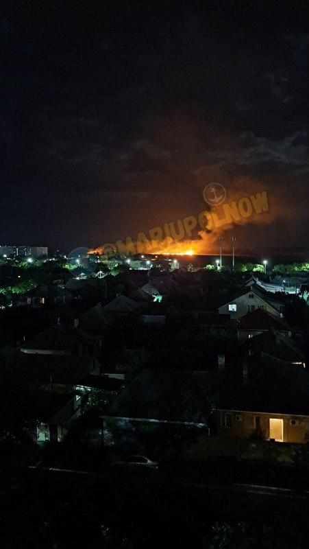 Se reporta incendio en la zona este de Mariupol