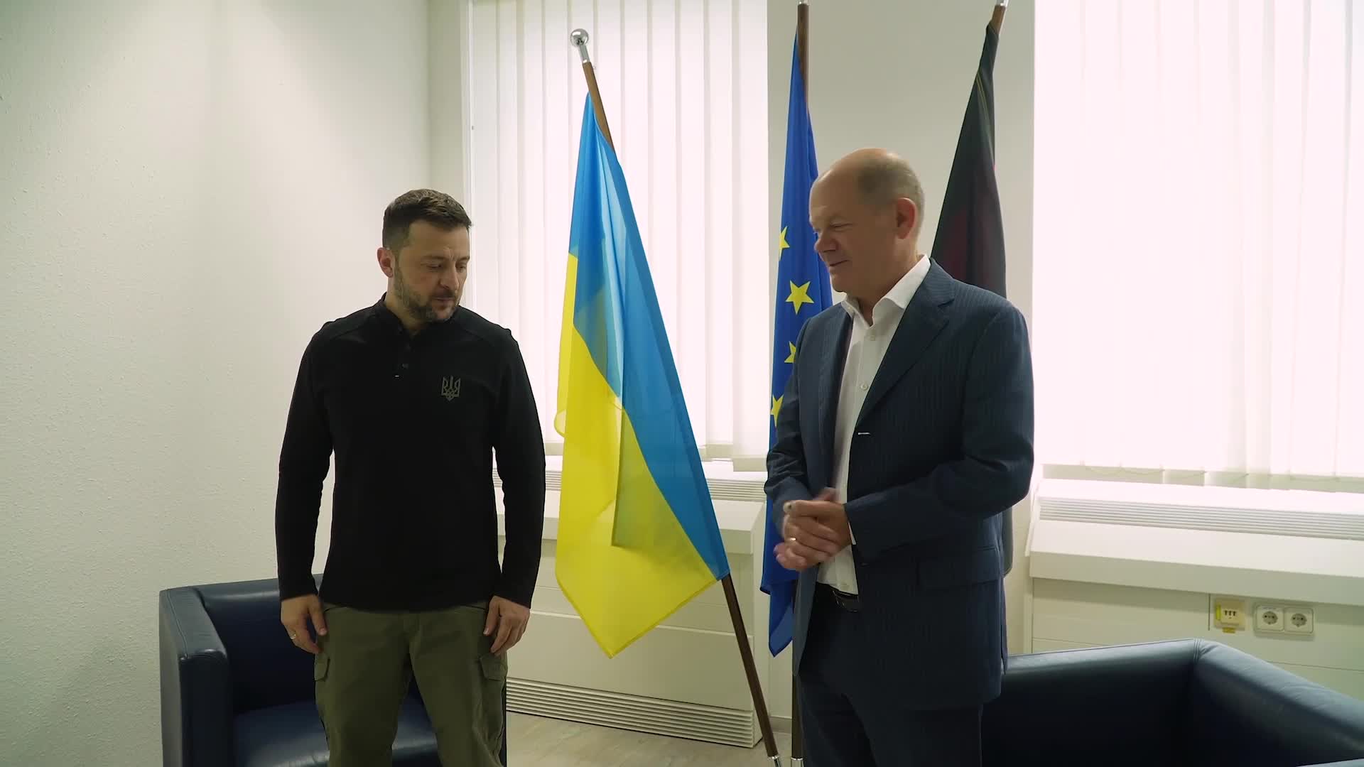 Presidentti Zelenskyi tapasi liittokansleri Olaf Scholzin Saksassa