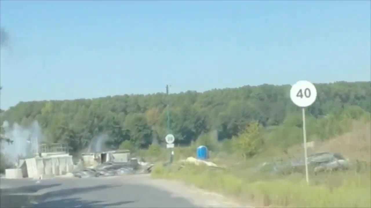 Airstrike at the bridge in Karyzh of Kursk region