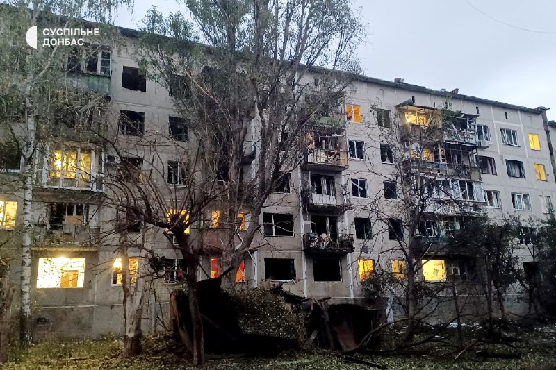 1 person killed, 6 wounded, including 2 years old child as result of an airstrike in Sloviansk