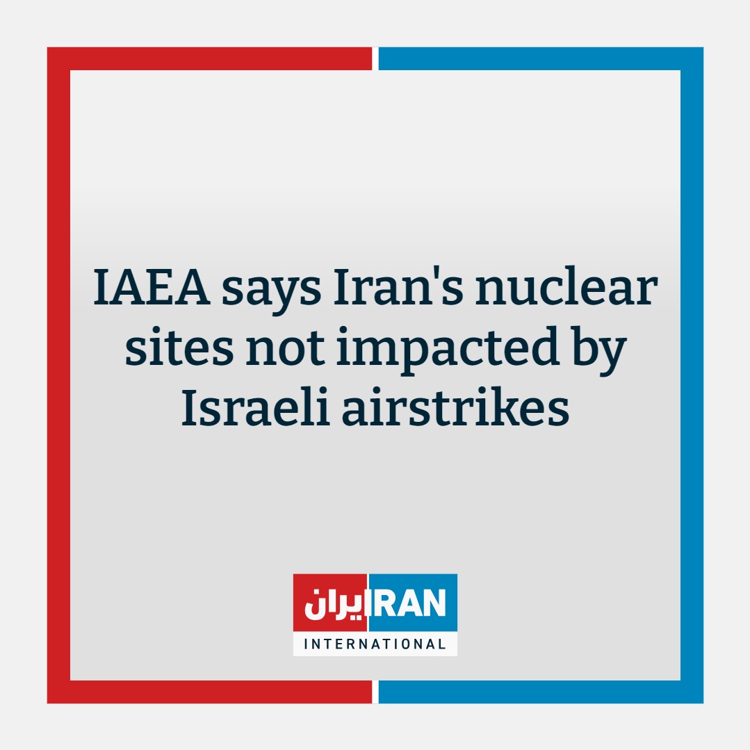 IAEA Director-General Grossi says Iran’s nuclear facilities have not been impacted by the Israeli airstrikes. IAEA inspectors are safe and continue their vital work.