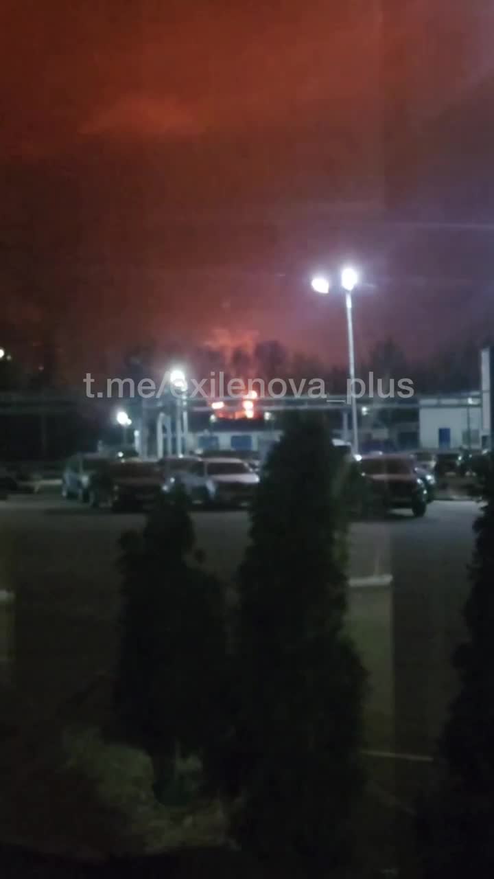 Fire reportedly at the oil refinery in Ryazan