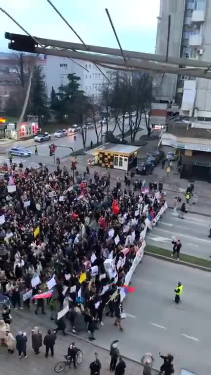 Des manifestations de masse ont eu lieu aujourd'hui dans la ville méridionale de Nis, tandis que les rassemblements anti-Vucic se poursuivent dans tout le pays