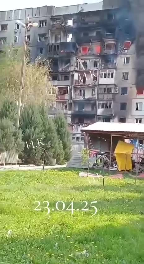 هوانوردی روسیه یک خانه مسکونی در پوکروفسک را بمباران کرد