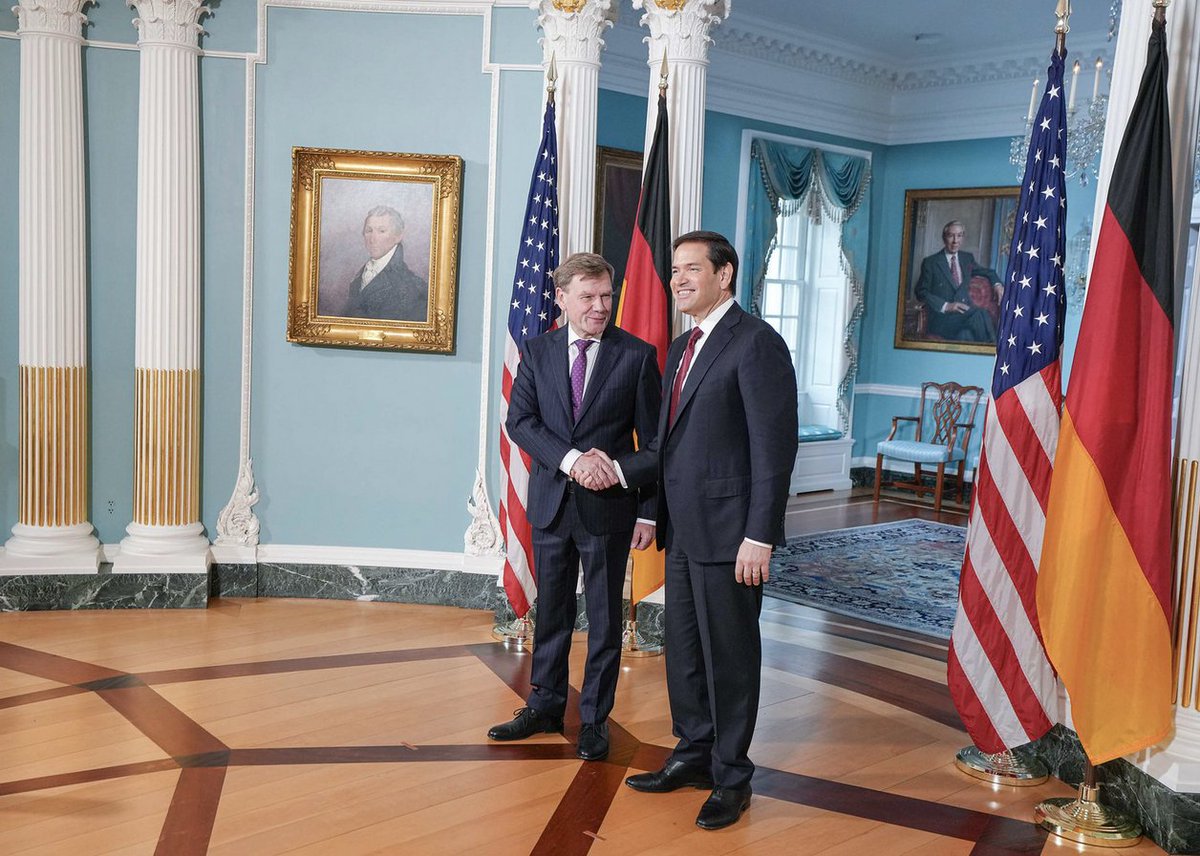 Germany and US share same goals in Ukraine policy, German top diplomat tells reporters after meeting with Rubio