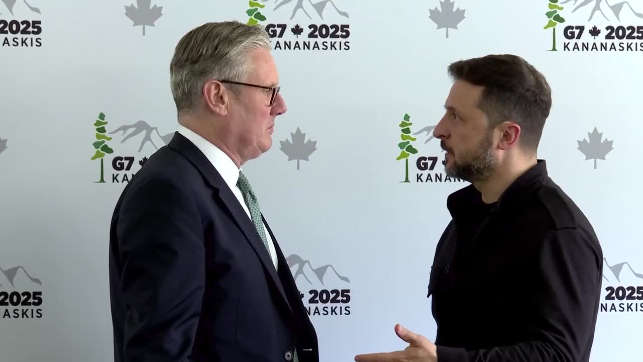 Zelensky and Starmer met on the sidelines of the G7 summit